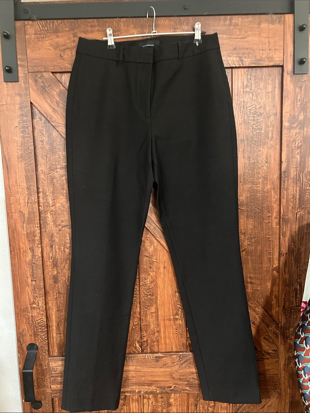 White House Black Market Straight-Leg Black Dress Pants